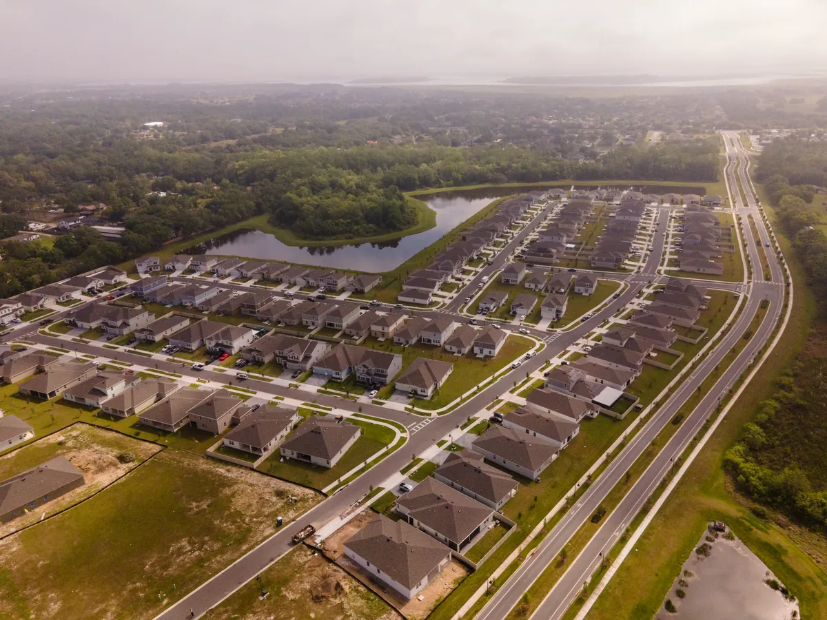 Aerial view of the Storey Creek community