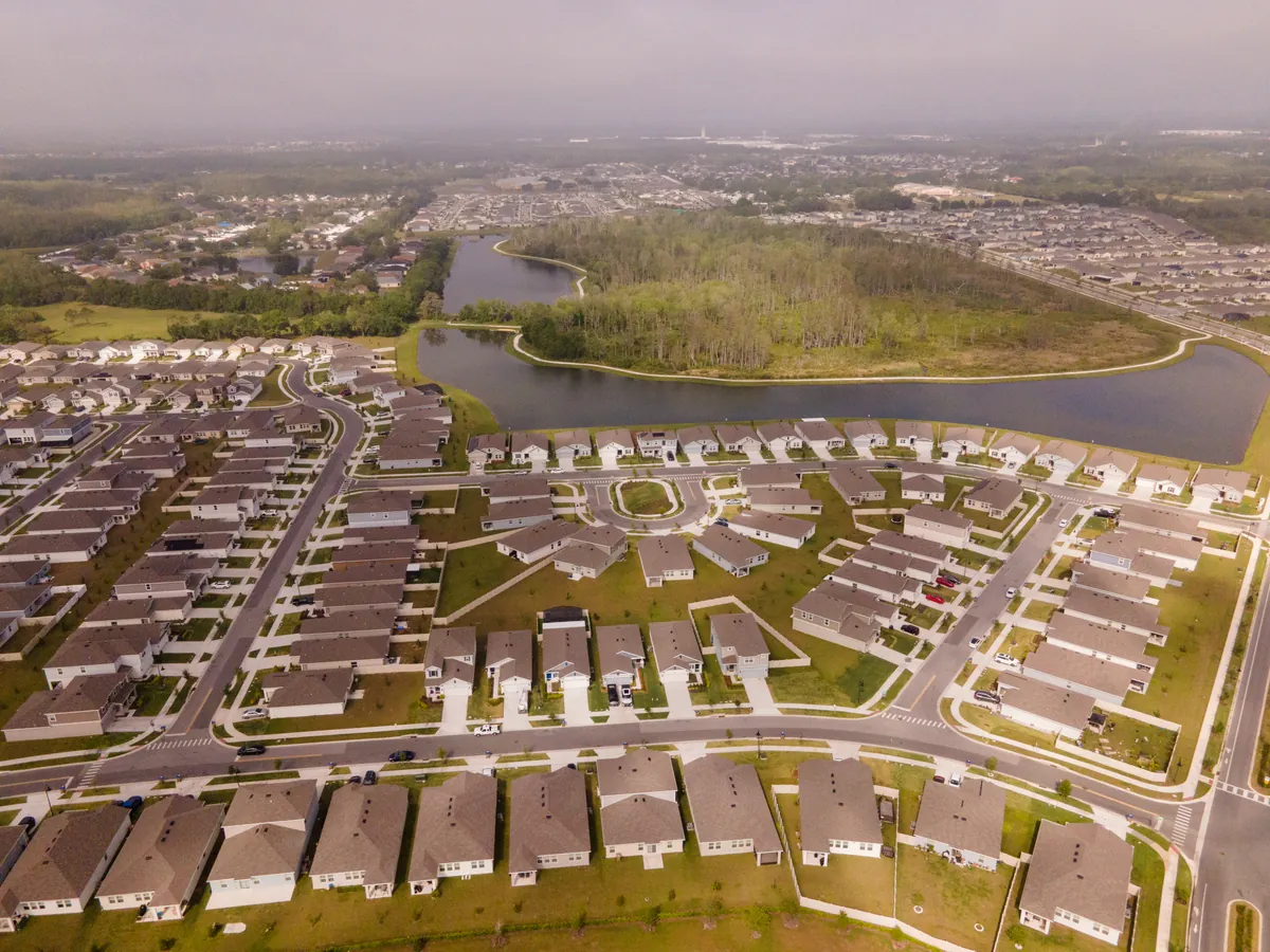 Aerial view of the Storey Creek community