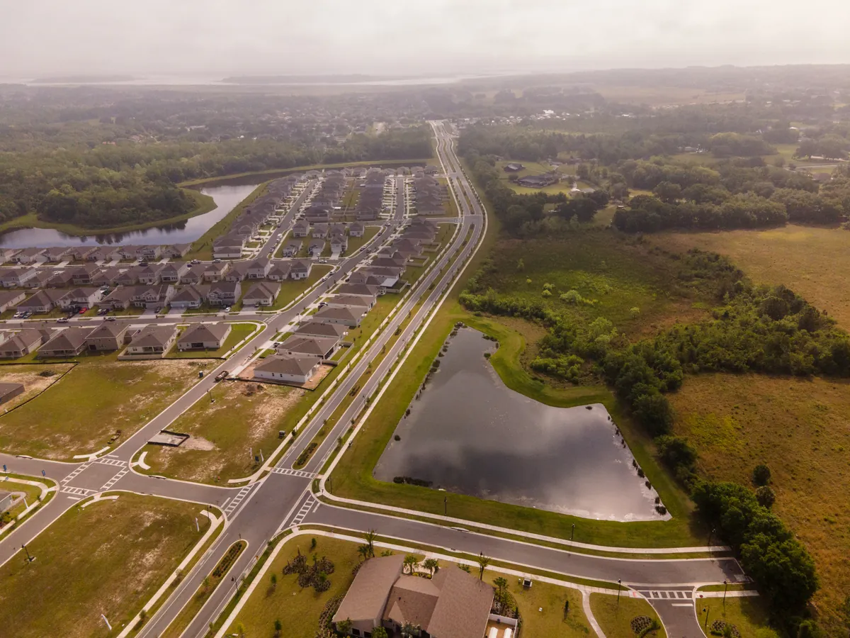Aerial view of the Storey Creek community