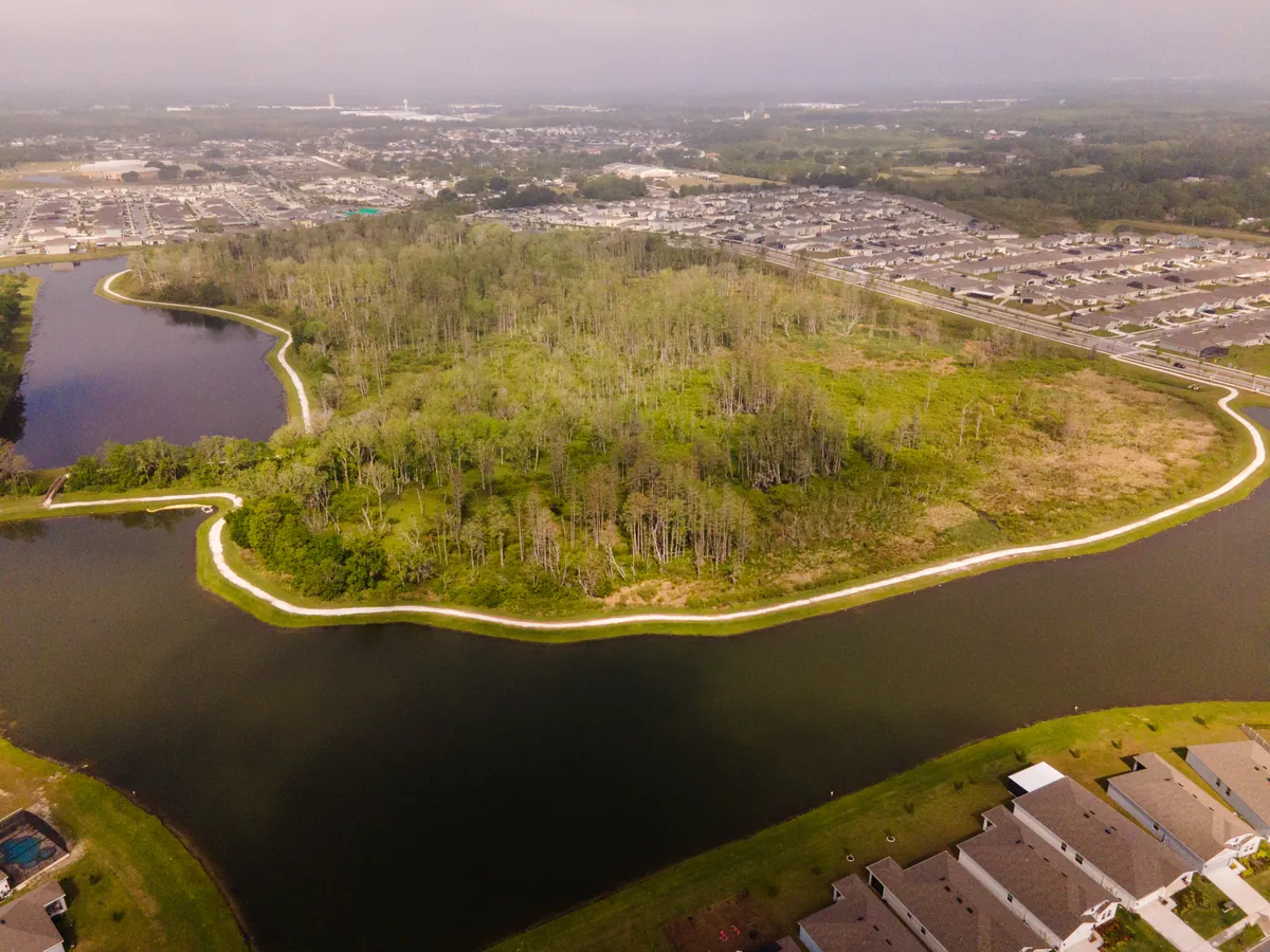 Aerial view of the Storey Creek community