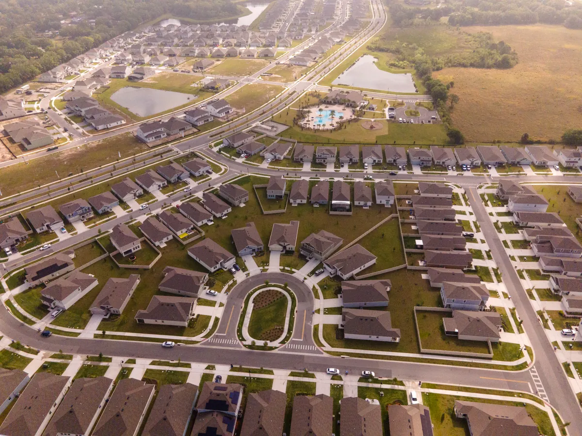 Aerial view of the Storey Creek community