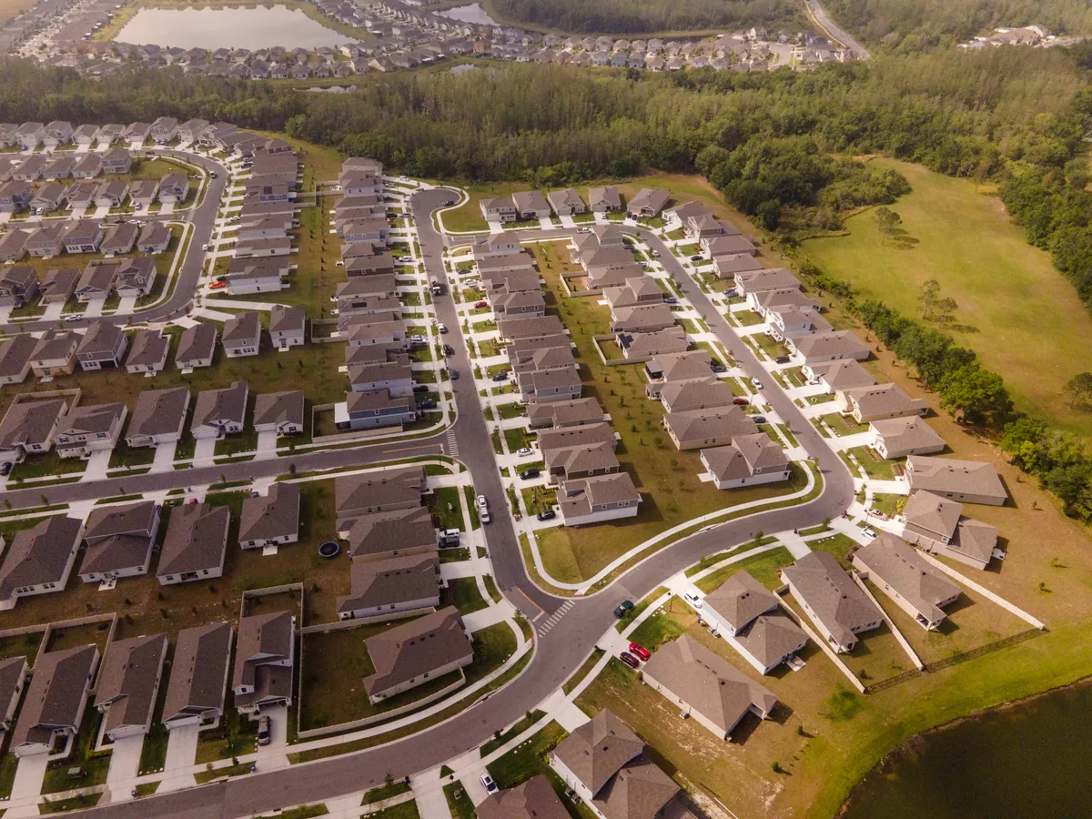 Aerial view of the Storey Creek community
