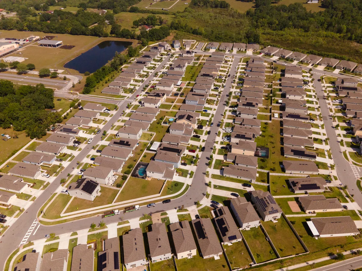 Aerial view of the Storey Creek community