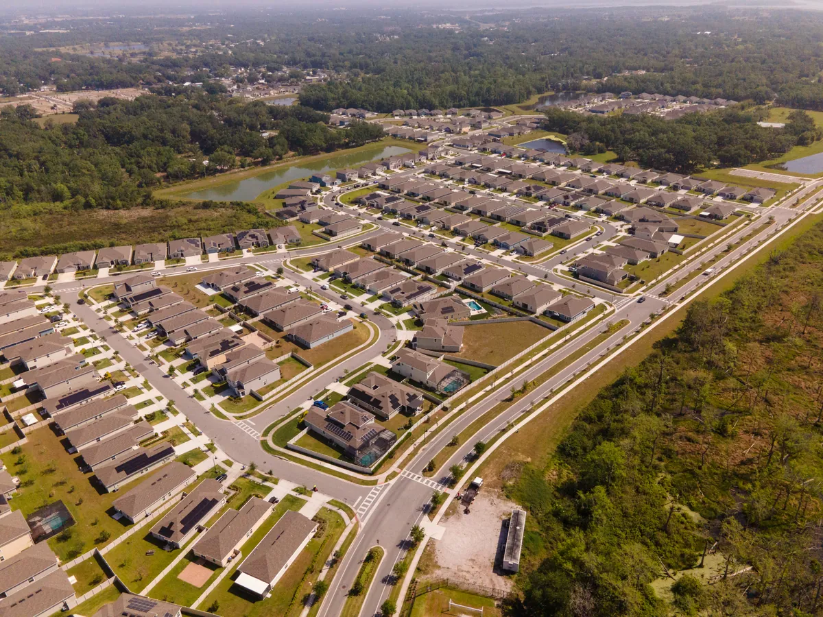 Aerial view of the Storey Creek community